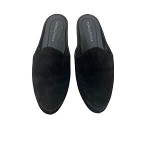 Donald Pliner Black Suede Mules -7M